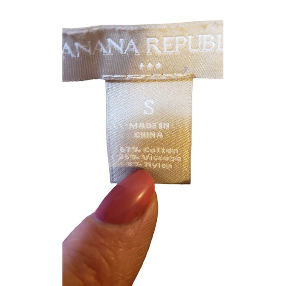 Banana Republic Women Size Small Button Up V-neck Cardigan Tan Crystal Buttons - Picture 11 of 16